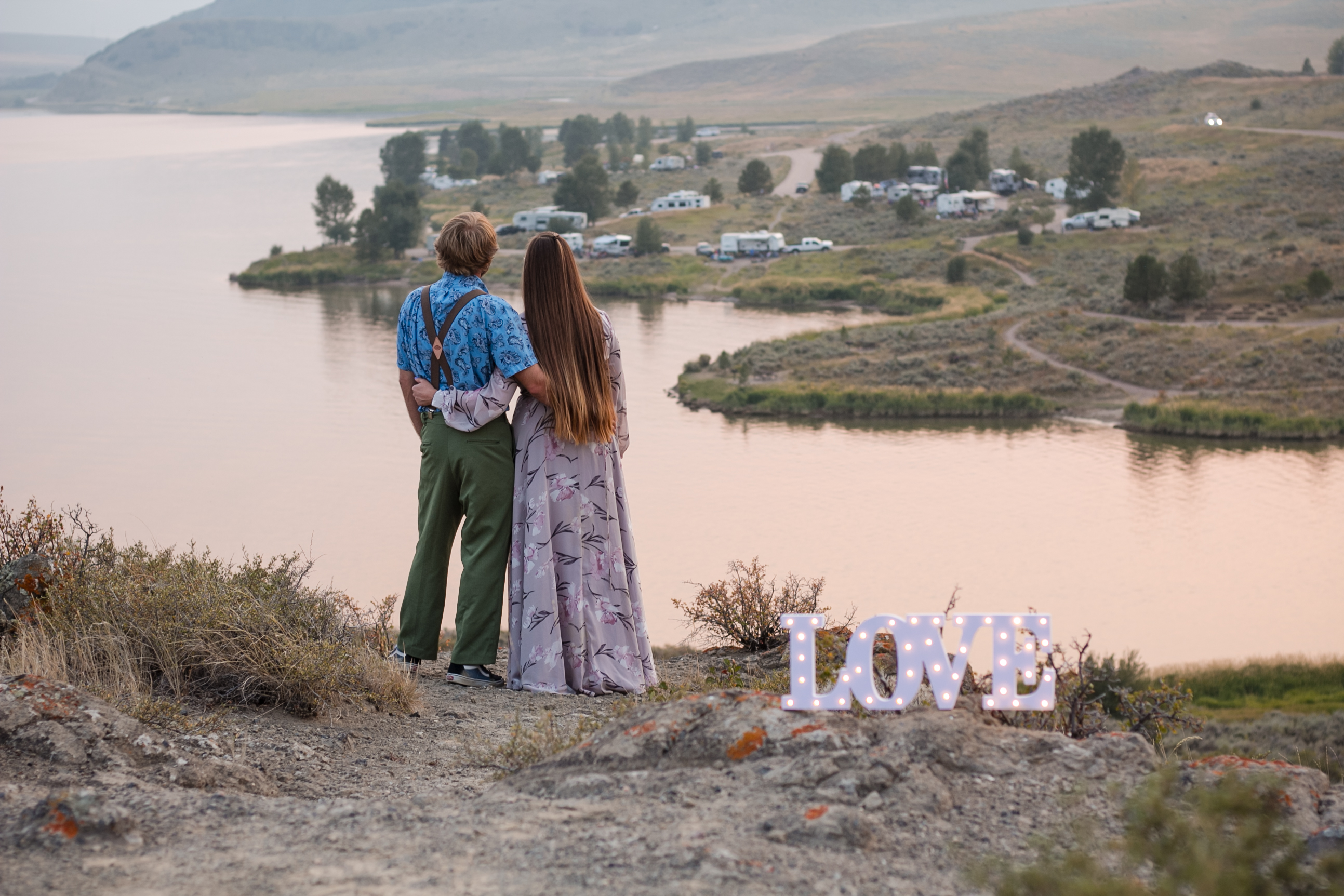 Engagement session in Colorado mountains