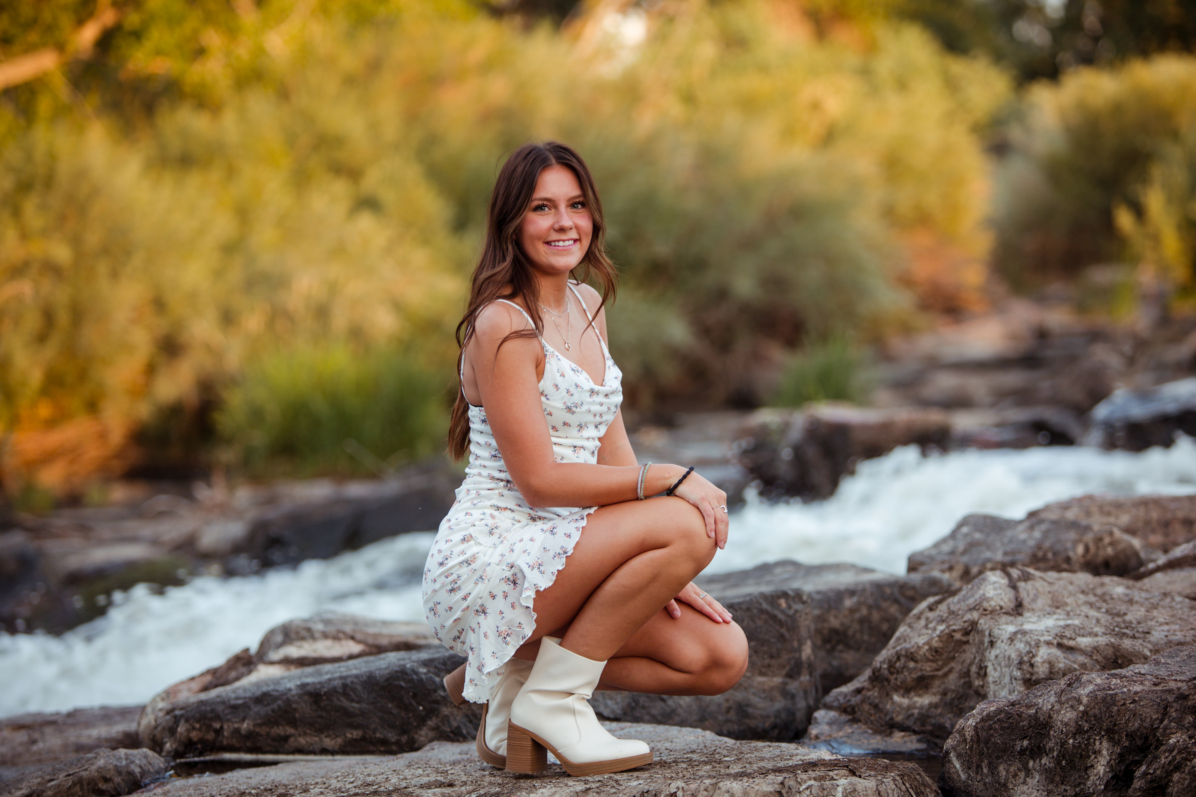 High school senior portrait session